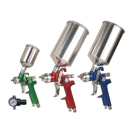 Titan SPRAY GUN 4 PC Kit/Color Coded w/Case TL19221